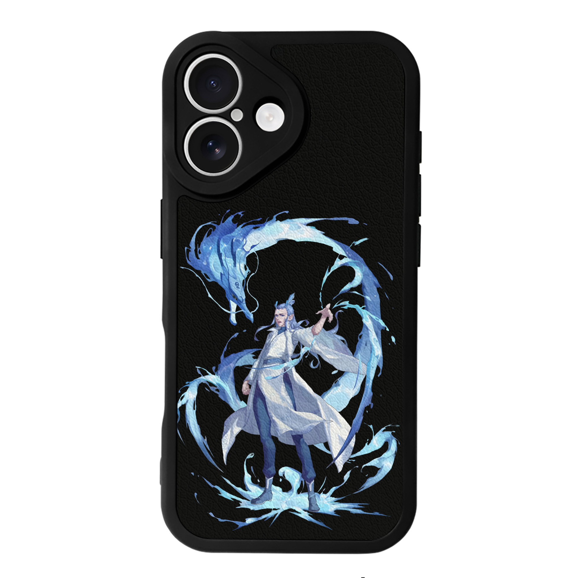 （画像用） Ne Zha 2 ナタ 魔童の大暴れ 【iPhone 16シリーズ対応】シリコンスマホケース（レザー調） 材質：シリコン